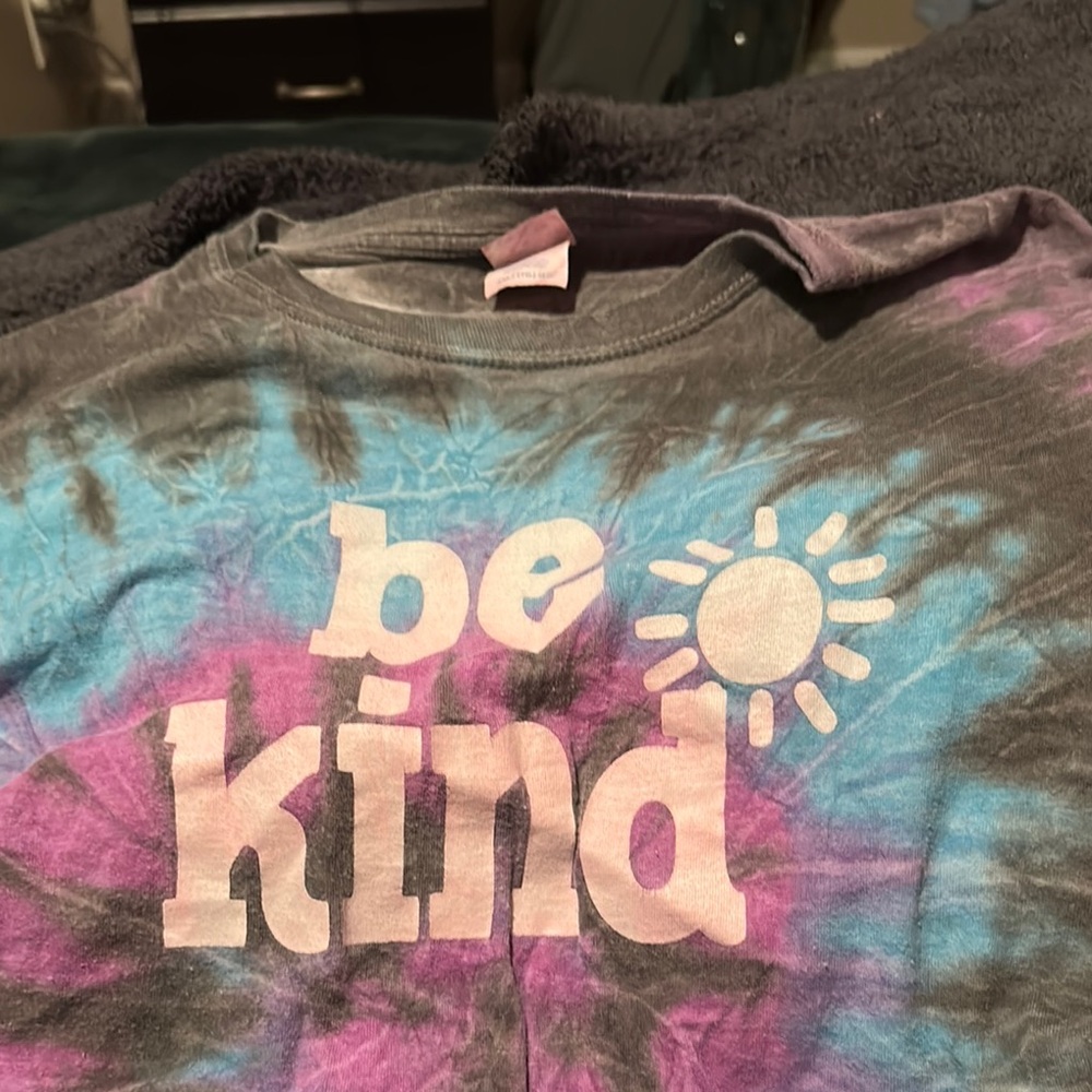 Be Kind Tie-Dye womens Shirt